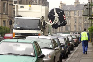 The council said the delays in collections are mainly affecting communal containers